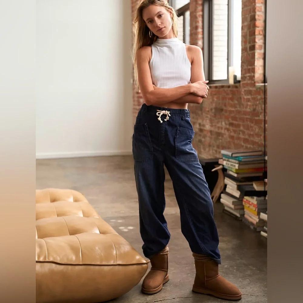 Free People Rockwell Slouchy Jeans, XS NWOT - Picture 1 of 6
